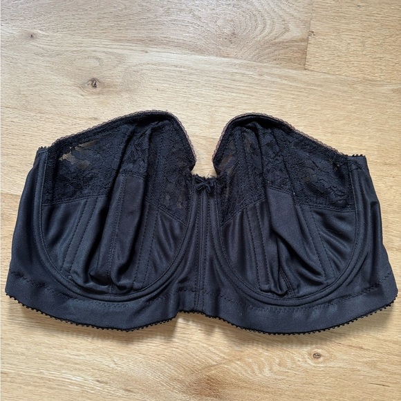 Vintage Goddess ILGWU I Owe It All To Strapless Underwire Bra Size 38D - Picture 1 of 10